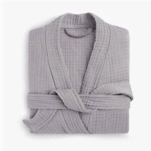 Parachute Home Luxury Cloud Cotton Robe in Gray